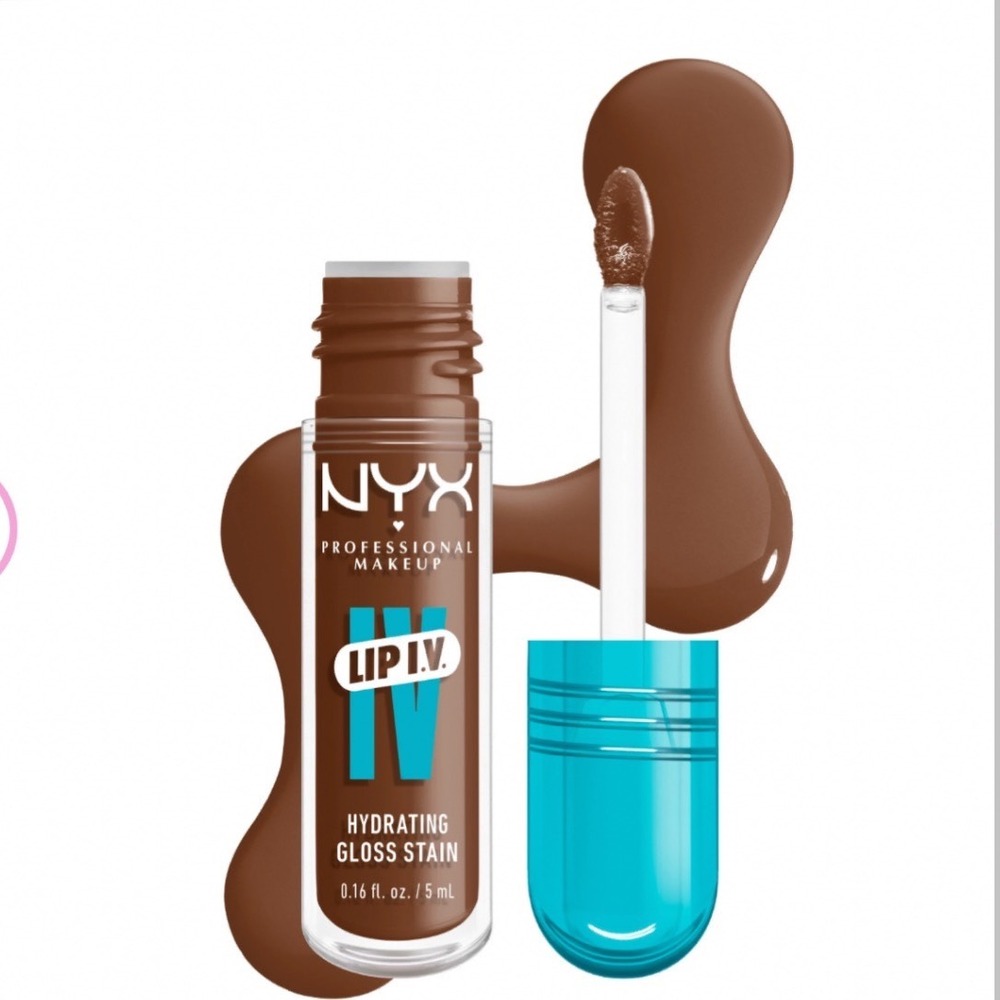 NYX Professional Makeup Lip I.V. Hydrating Gloss Stain 03 Splash'n Spice Brown